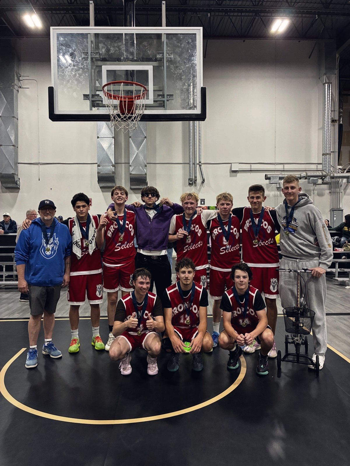 A gold medal team at the YEG BASKETBALL Classic 2026
